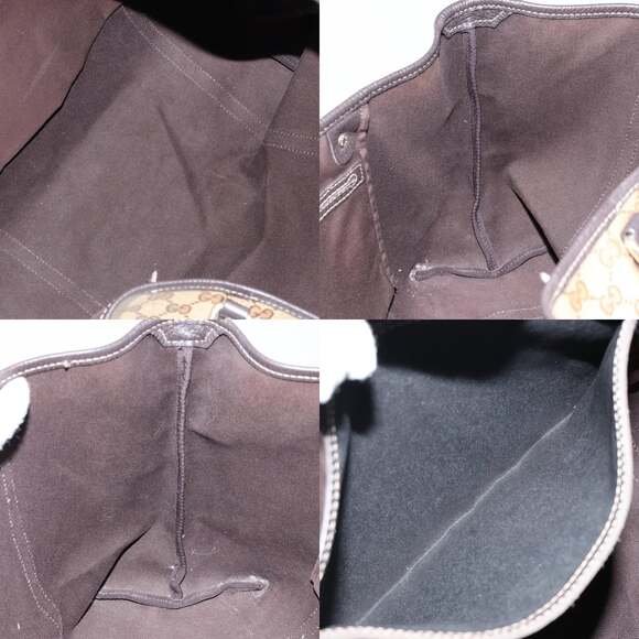 GUCCI GG Crystal Tote Bag Coated Canvas Outlet Beige Gold - Picture 12 of 13